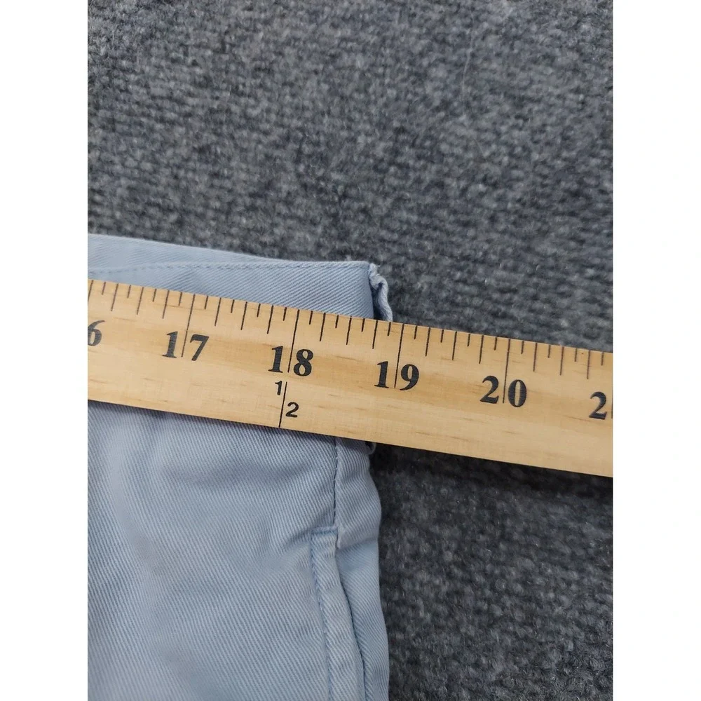 Vtg POLO RALPH LAUREN Shorts Mens 38 Blue Classic Chino Pleated Bermuda Beach